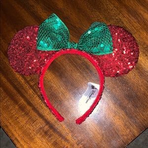 NWOT DisneyParks Christmas Minnie Headband Ears